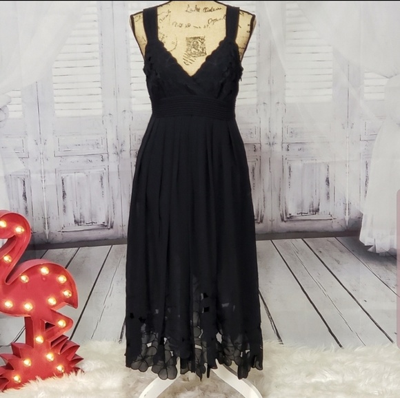 ANTONIO MELANI Dresses & Skirts - Antonio melani black floral cutout dress size 6